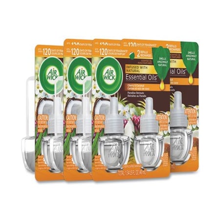 Reckitt Benckiser Air Wick, LIFE SCENTS SCENTED OIL REFILLS, PARADISE RETREAT, 0.67 OZ, 2PK, 6 PACKS/CARTON, 12PK 91110